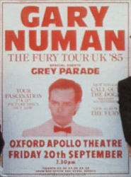 Gary Numan 1985 Venue Poster Oxford